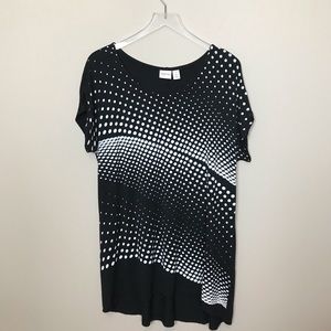 Chico's Tops - Chico’s polka dot tunic Size 2 Chico's Tops - Chico’s polka dot tunic Size 2